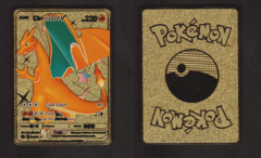 CUSTOM METAL CARD: Charizard V - 079/073 (Orange Color)